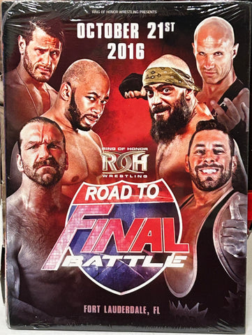 ROH Ring of Honor DVD (Sealed) “Road To Final Battle” 10/21/2016 (Jay Briscoe, Adam Cole, War Machine, Jay Lethal & more)