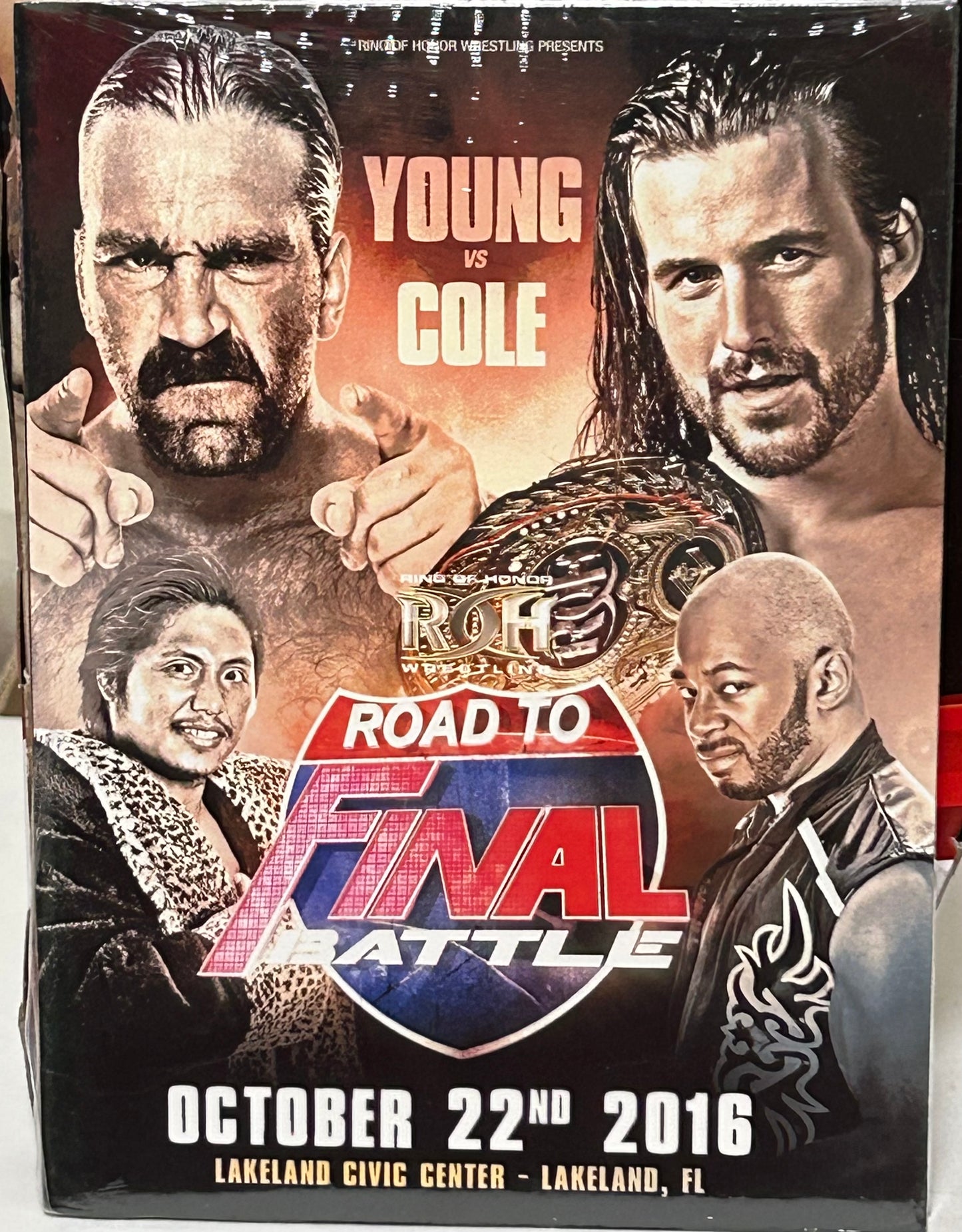 ROH Ring of Honor DVD (Sealed) “Road To Final Battle” 10/22/2016 (Adam Cole, Jay Lethal)