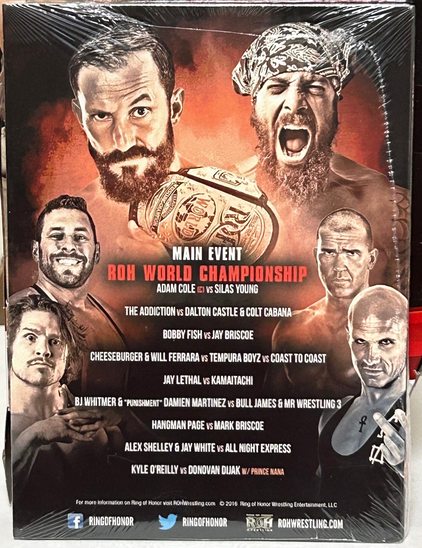 ROH Ring of Honor DVD (Sealed) “Road To Final Battle” 10/22/2016 (Adam Cole, Jay Lethal)