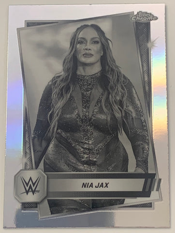 Nia Jax 2025 WWE Topps Chrome SEPIA REFRACTOR Card