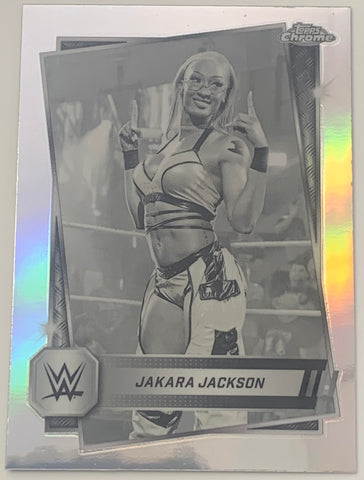 Jakara Jackson 2025 WWE NXT Topps Chrome SEPIA REFRACTOR Card