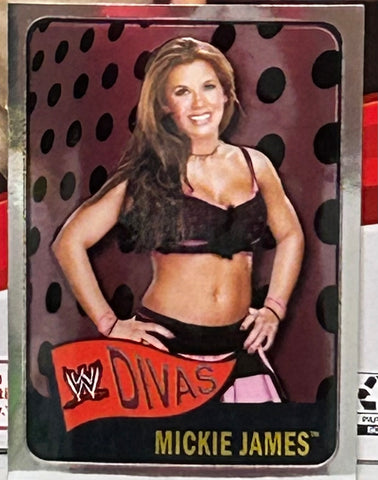 Mickie James 2006 WWE Topps Chrome Heritage ROOKIE Card