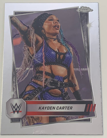 Kayden Carter 2025 WWE NXT Topps Chrome Card