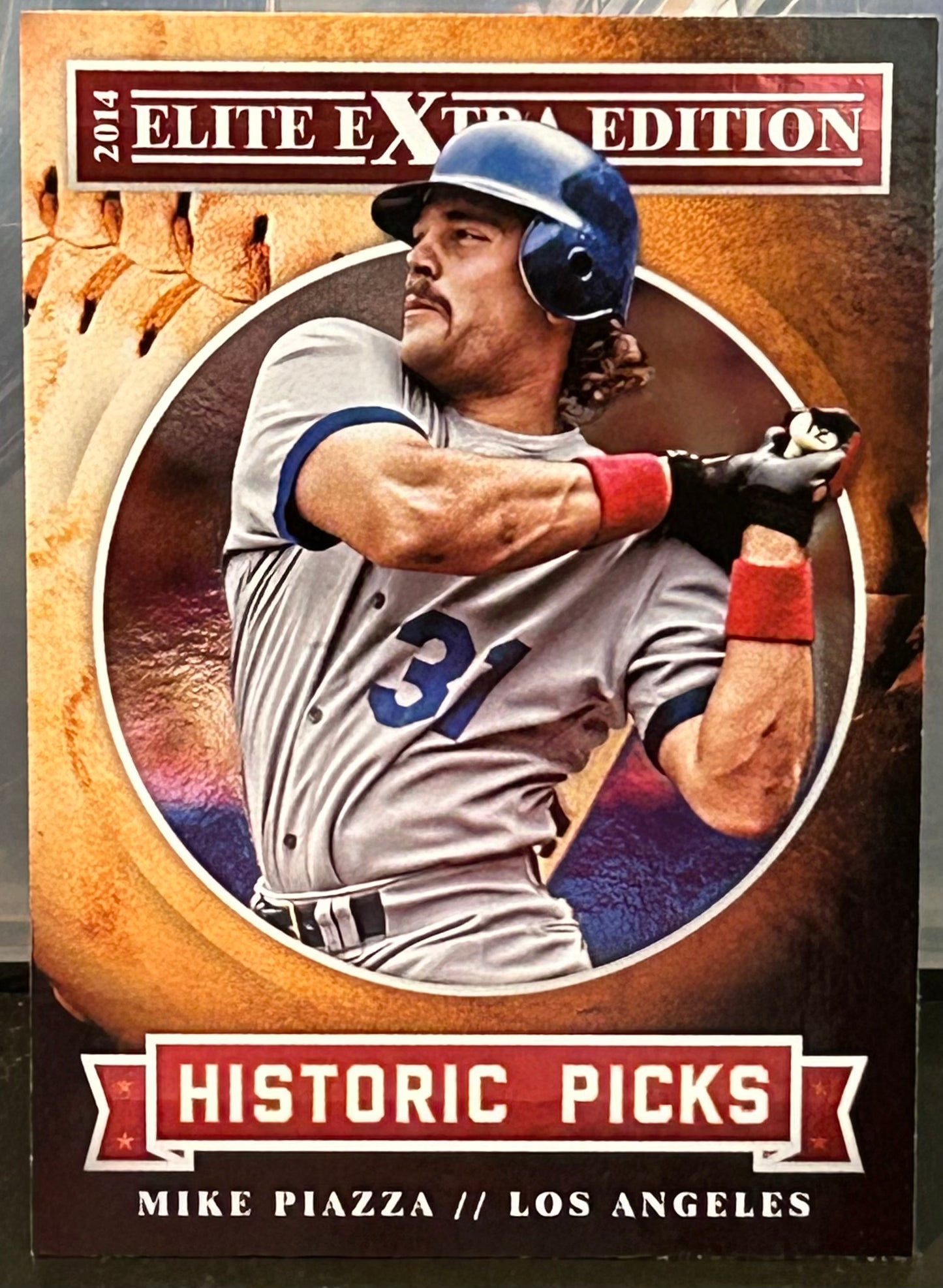 +  Mike Piazza 2014 Panini Donruss Elite “Historic Picks” Insert Card DODGERS