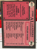 Jose Canseco 1989 Topps All-Star Card OAKLAND A’s