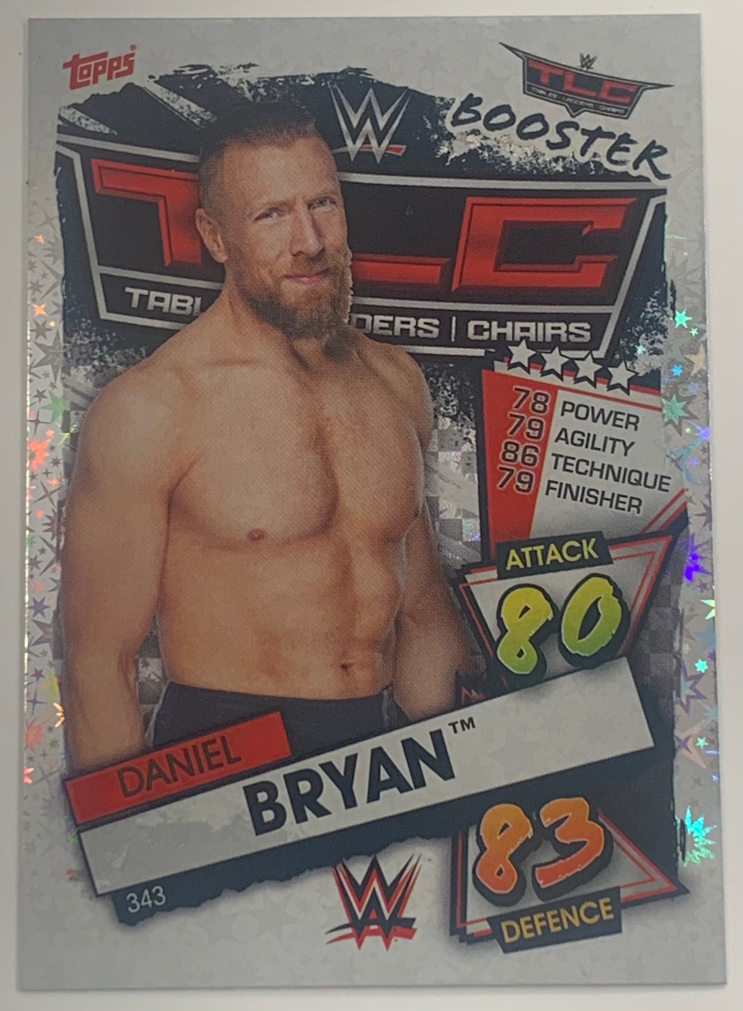 Daniel Bryan 2021 WWE Topps Chrome Slam Attax Card