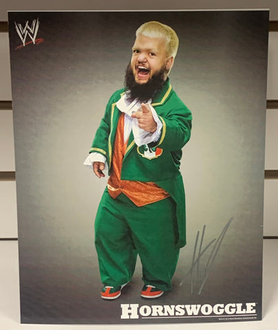 Hornswoggle  WWE Signed 8x10 Color Photo