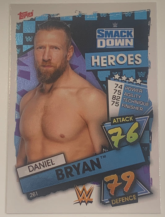 Daniel Bryan 2021 WWE Topps Slam Attax “Smackdown Heroes” Card
