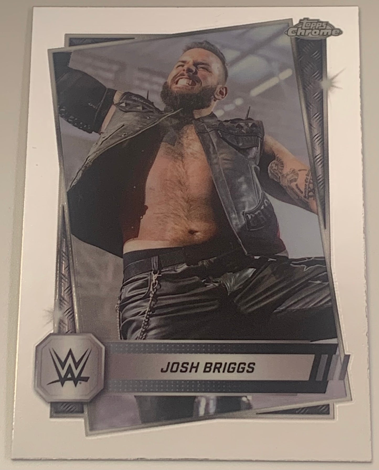 Josh Briggs 2025 WWE NXT Topps Chrome Card
