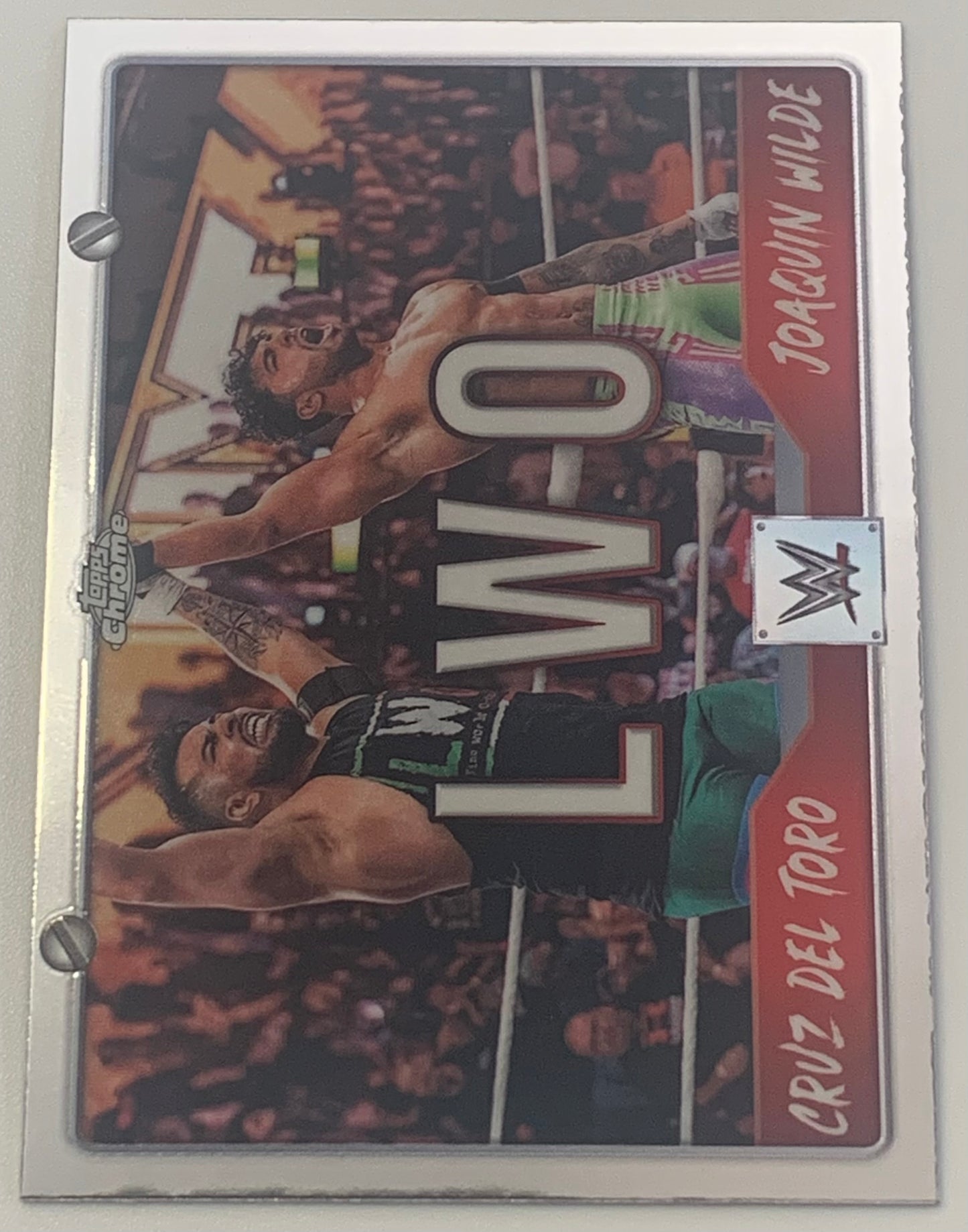 LWO (Cruz Del Toro & Joaquin Wilde) 2025 WWE Topps Chrome “Tag Teams” Insert Card