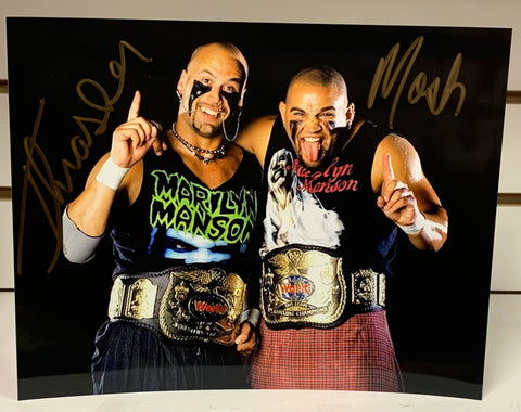 The Headbangers WWE Signed 8x10 Color Photo