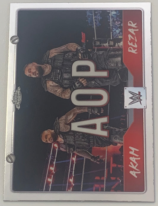 AOP (Akam & Rezar) 2025 WWE Topps Chrome “Tag Teams” Insert Card