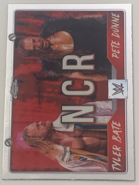 NCR (Tyler Bate & Pete Dunne) 2025 WWE Topps Chrome “Tag Teams” Insert Card