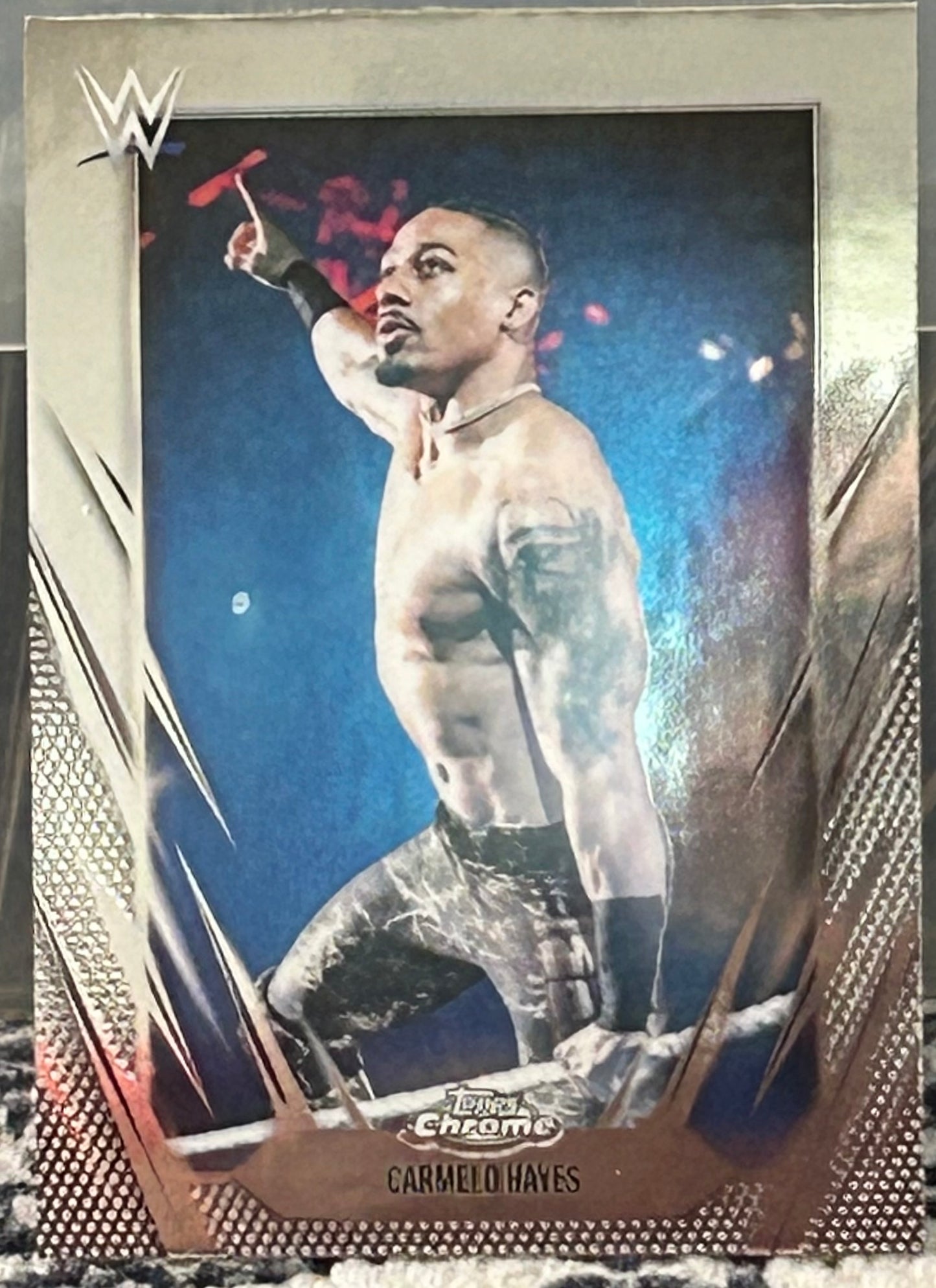 + Carmelo Hayes 2026 WWE Topps Chrome Card