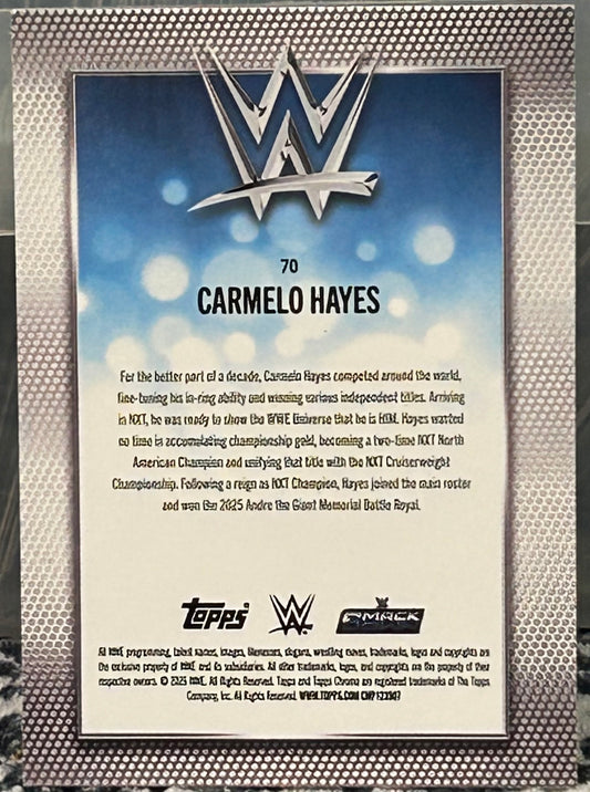 + Carmelo Hayes 2026 WWE Topps Chrome Card