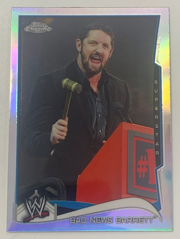 Wade Barrett 2014 WWE Topps Chrome REFRACTOR Card