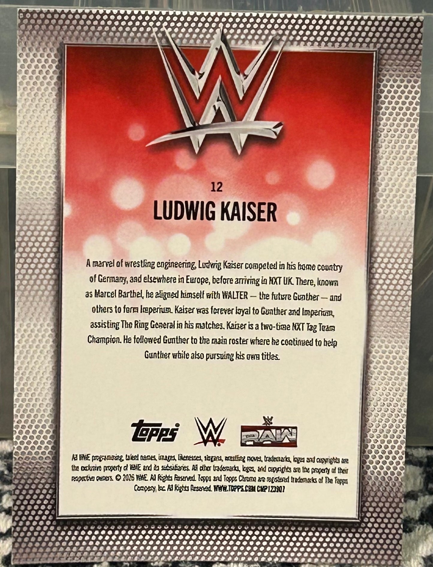 + Ludwig Kaiser 2026 WWE Topps Chrome Card