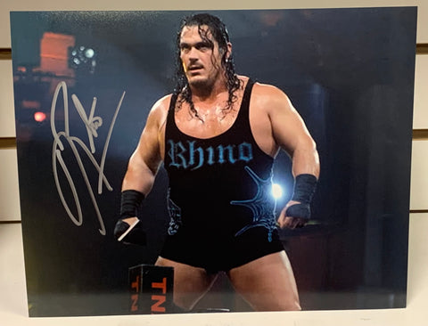 Rhyno Signed 8x10 Color Photo WWE ECW TNA