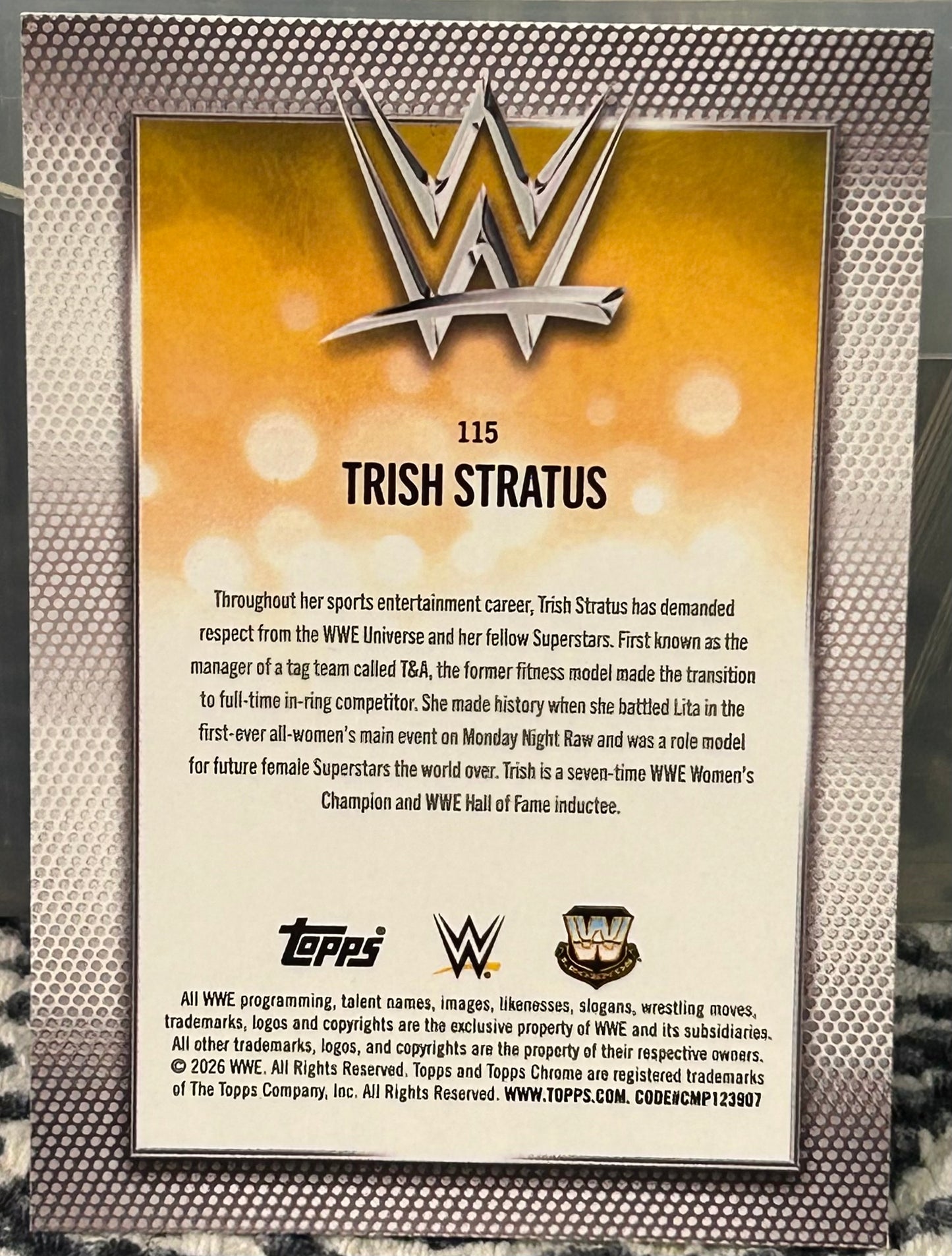 + Trish Stratus 2026 WWE Topps Chrome Card
