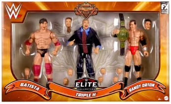 Evolution WWE Mattel Elite 3-pack Action Figures (Brand New, Never Opened)