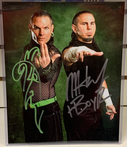 Hardy Boyz WWE Signed 8x10 Color Photo