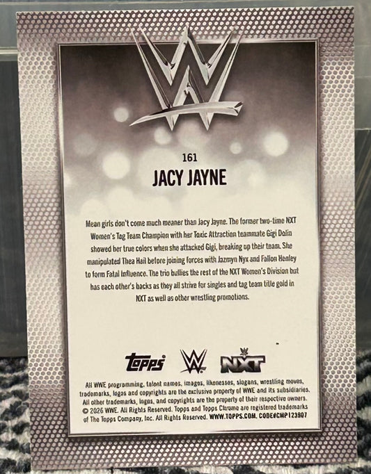 + Jacy Jayne 2026 WWE Topps Chrome Card