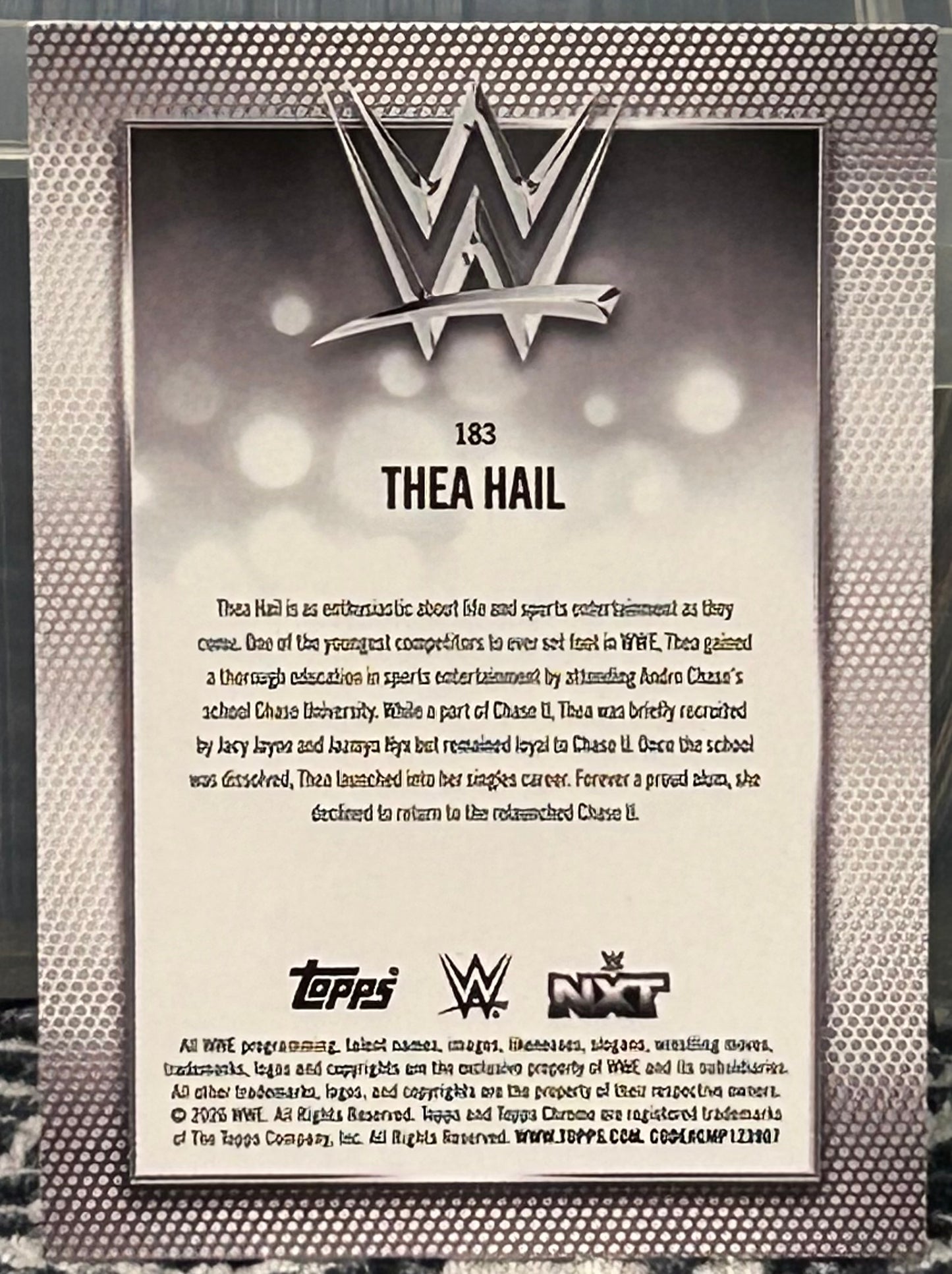 + Thea Hail 2026 WWE Topps Chrome Card