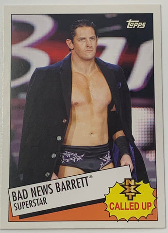 Wade Barrett 2015 WWE Topps Heritage “NXT Called Up” Insert Card