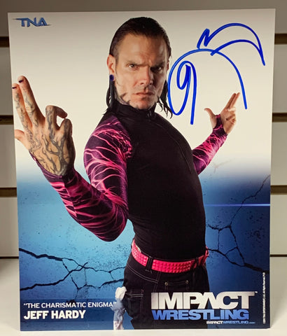 Jeff Hardy Signed Official TNA Promo Hardy Boyz
