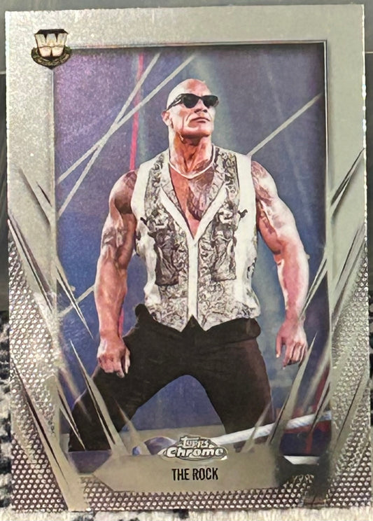 + The Rock 2026 WWE Topps Chrome Card