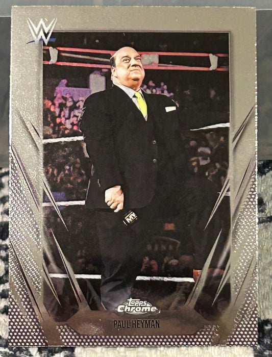 + Paul Heyman 2026 WWE Topps Chrome Card