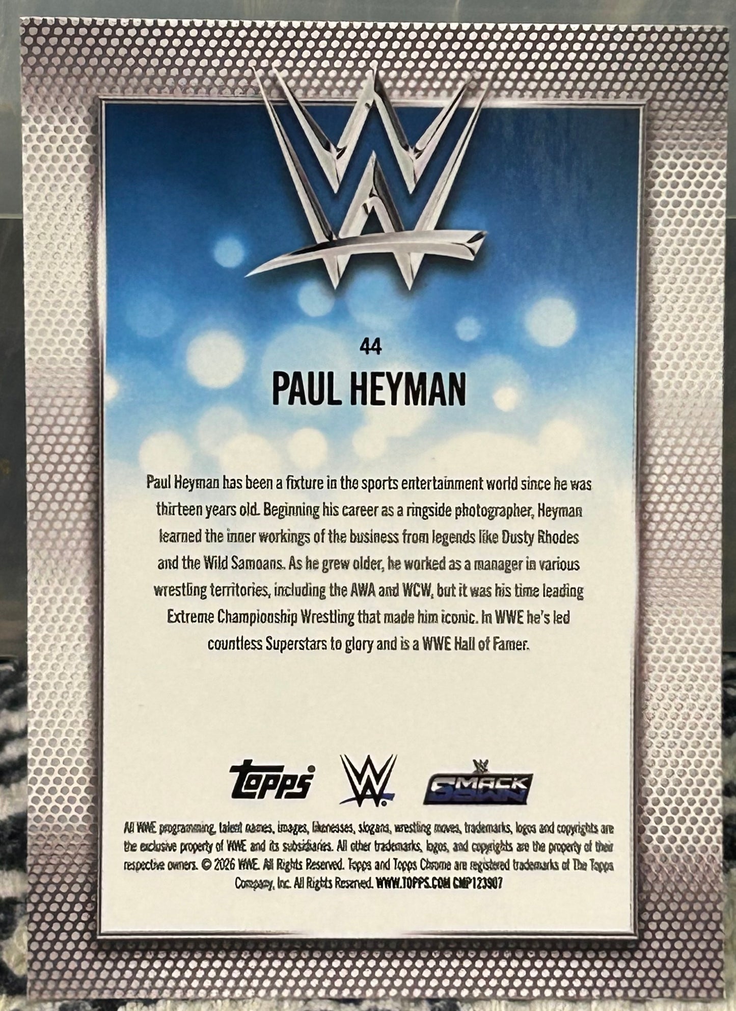 + Paul Heyman 2026 WWE Topps Chrome Card