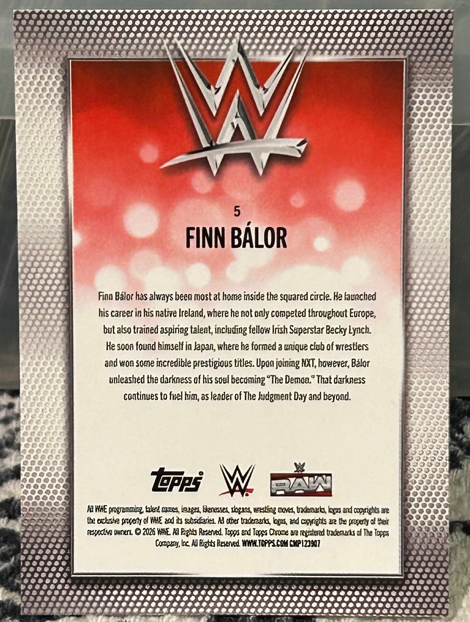 Finn Balor 2026 WWE Topps Chrome Card – The Wrestling Universe