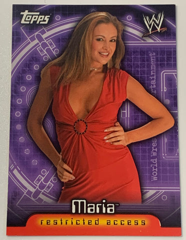 Maria 2006 WWE Topps “Restricted Access” Card