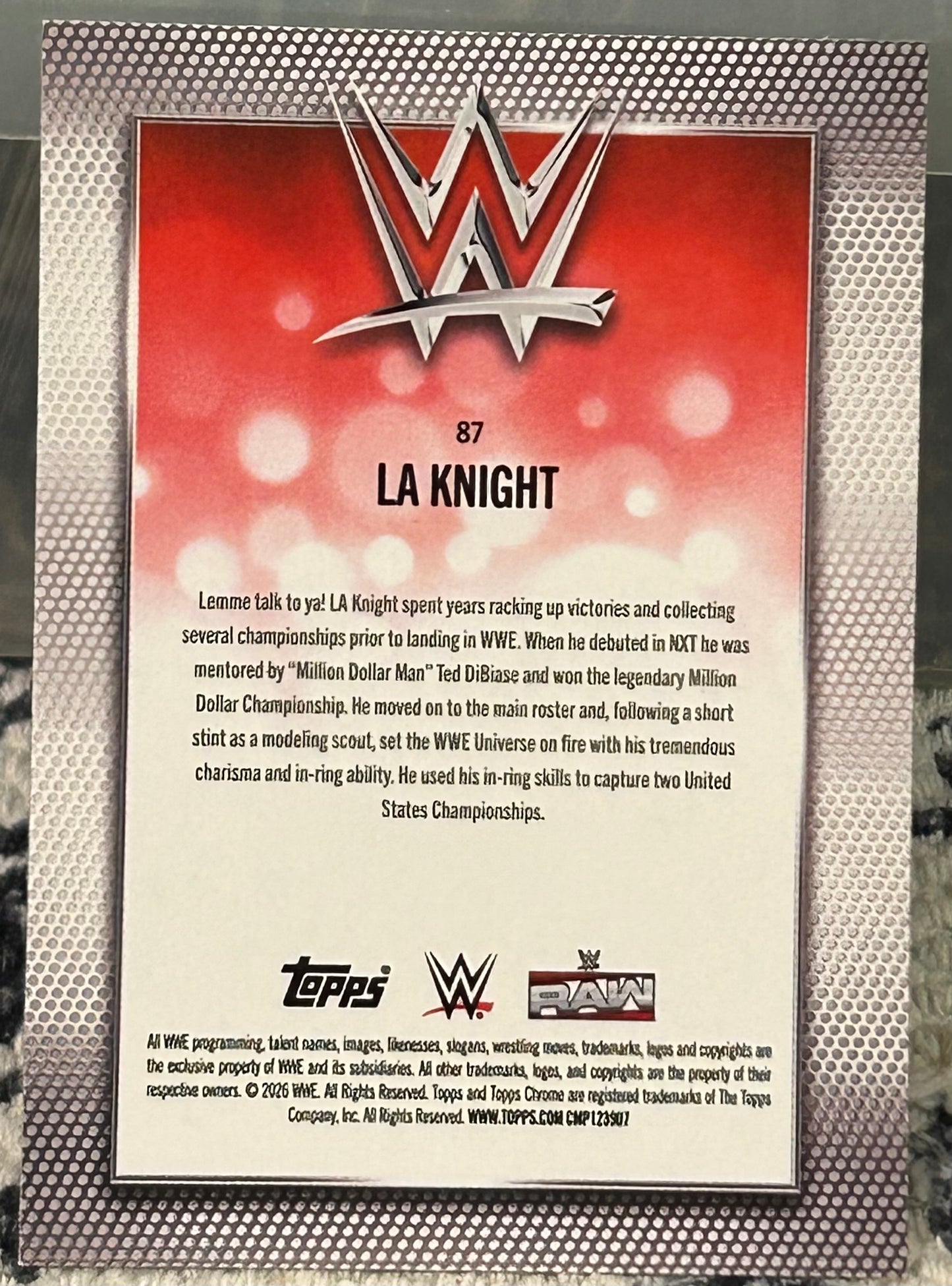 + LA Knight 2026 WWE Topps Chrome Card