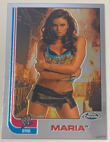 Maria 2008 WWE Topps Chrome Heritage Card