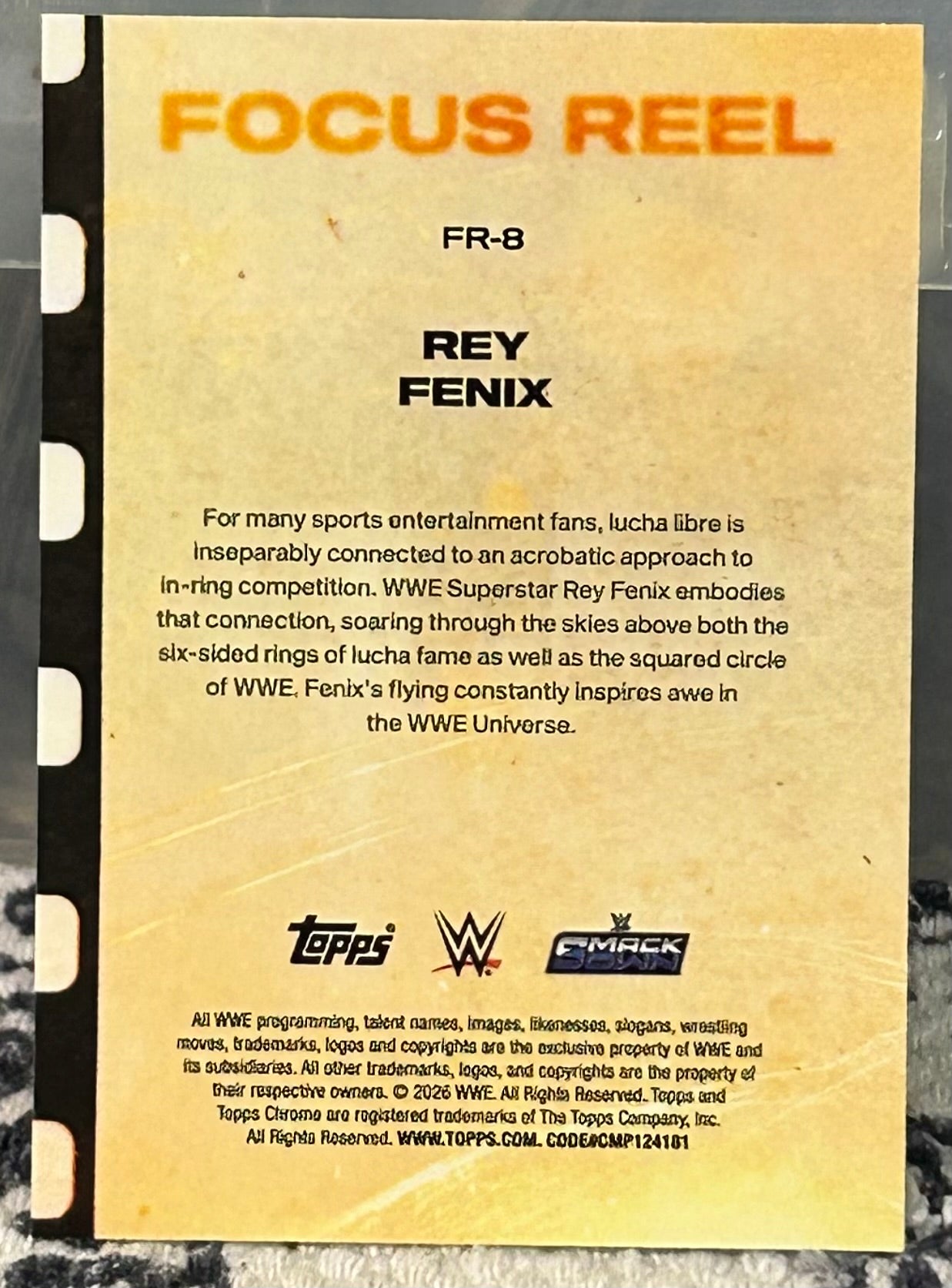 + Rey Fenix 2026 WWE Topps Chrome “Focus Reel” Insert Card