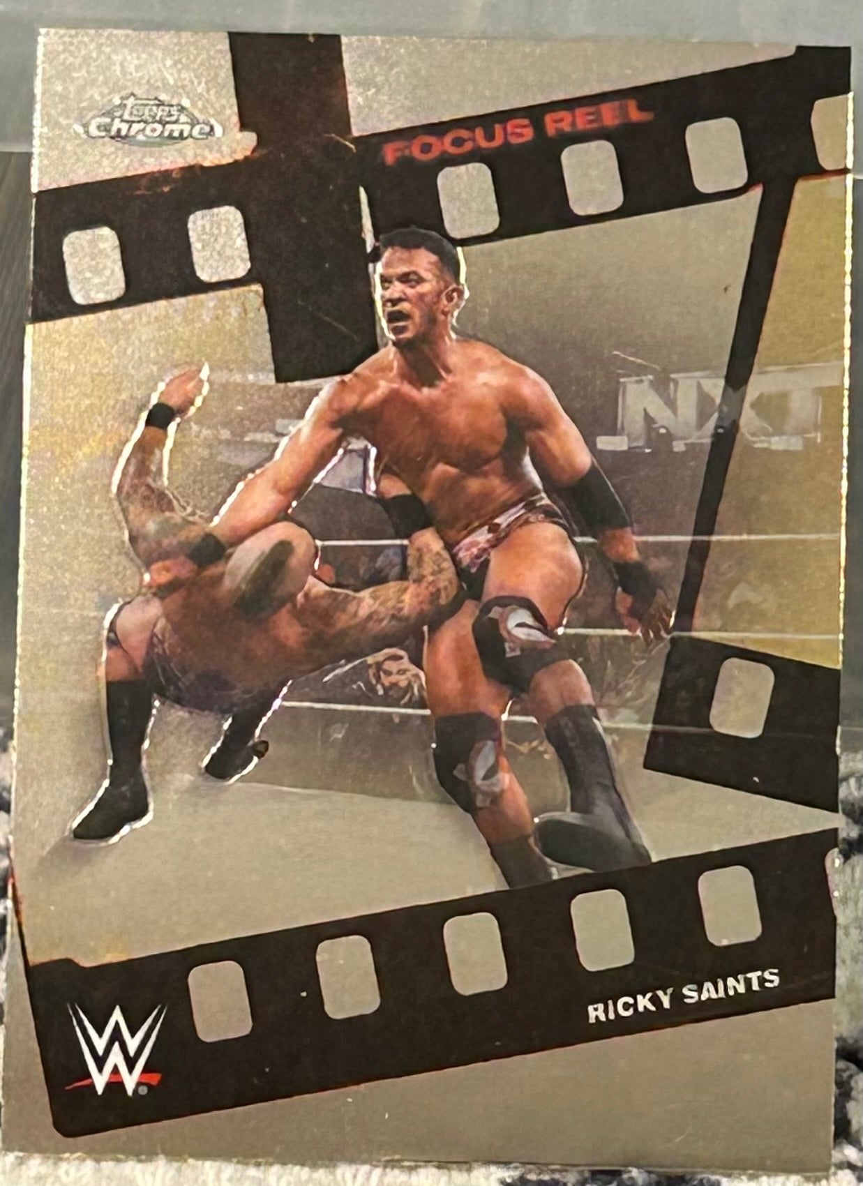 + Ricky Saints 2026 WWE Topps Chrome “Focus Reel” Insert Card