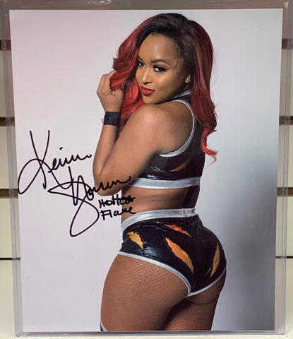 Kiera Hogan AEW Signed 8x10 Color Photo