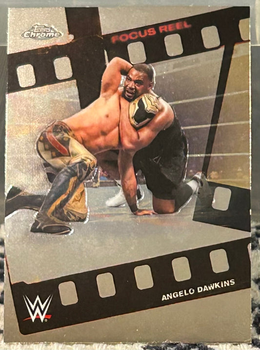 + Angelo Dawkins 2026 WWE Topps Chrome “Focus Reel” Insert Card