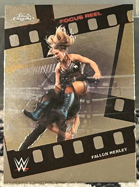 + Fallon Henley 2026 WWE Topps Chrome “Focus Reel” Insert Card