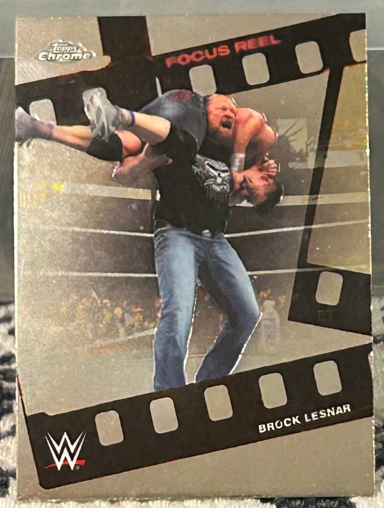+ Brock Lesnar 2026 WWE Topps Chrome “Focus Reel” Insert Card