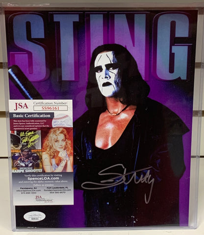Sting Signed 8x10 Color Phot JSA Authenticated