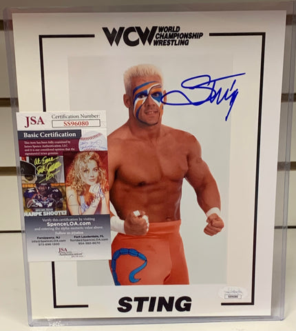 Sting Signed 8x10 Color Photo JSA Authenticated