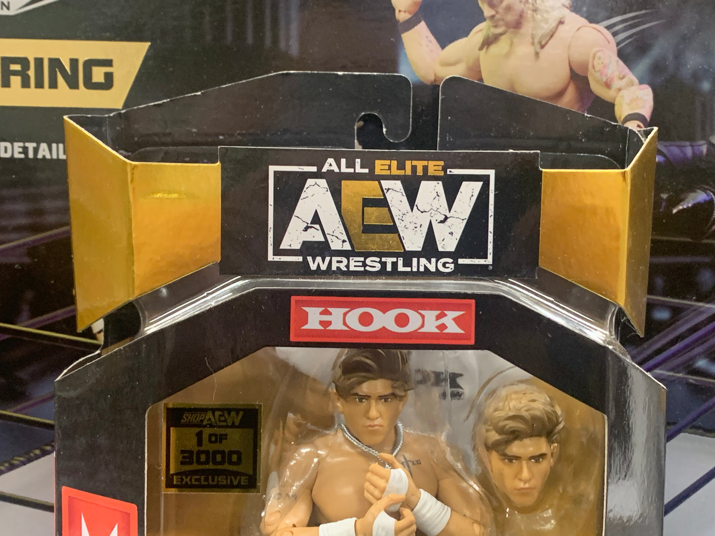 (FREE Defender Case Included) HOOK AEW Shop Exclusive Limited Edition Figure 1/3000