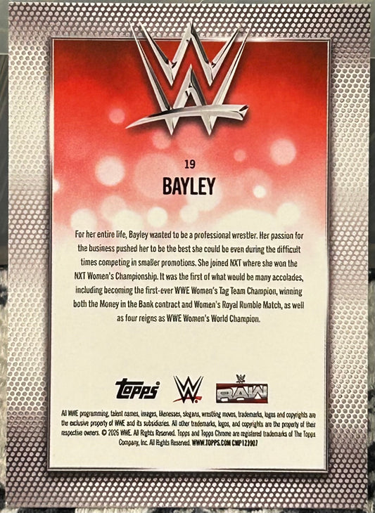 + Bayley 2026 WWE Topps Chrome Card