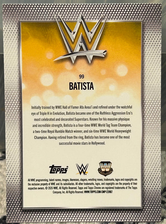 + Batista 2026 WWE Topps Chrome Card