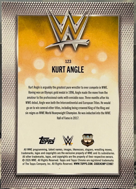 + Kurt Angle 2026 WWE Topps Chrome Card