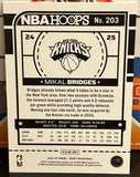 Mikal Bridges 2024-25 NBA Panini Hoops Basketball Card NY Knicks