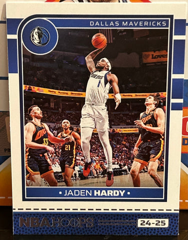 Jaden Hardy 2024-25 NBA Panini Hoops Basketball Card Dallas Mavericks